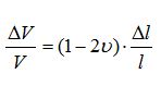 Volumenänderung berechnen mit Poissonzahl
