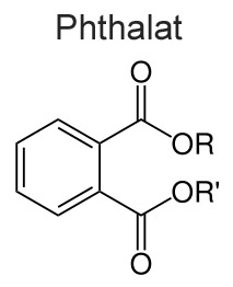 Chemischer Aufbau von Phthalat